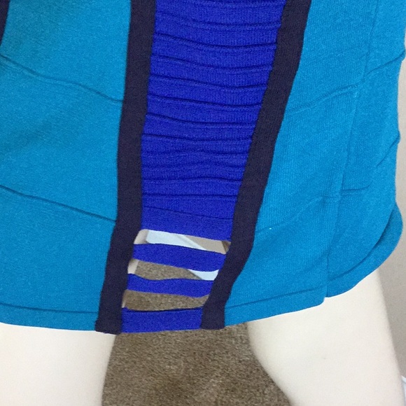 SOLD ON M3rc@r! Sexy Bandage Bodycon peep holes dress size L - Picture 3 of 5